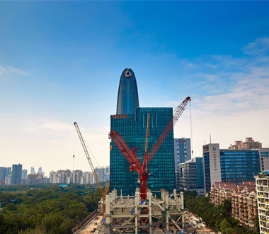 喜迎元旦 【汉京中心】钢结构工程裙房 圆满封顶